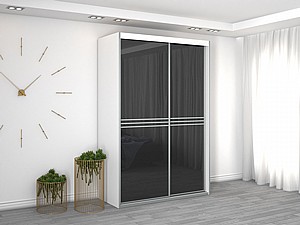 ארון הזזה 2 דלתות דגם BZ100-11 ארון הזזה 2 דלתות דגם BZ100-11