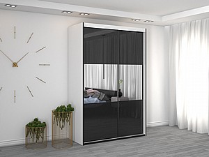 ארון הזזה 2 דלתות דגם BZ130-20 ארון הזזה 2 דלתות דגם BZ130-20